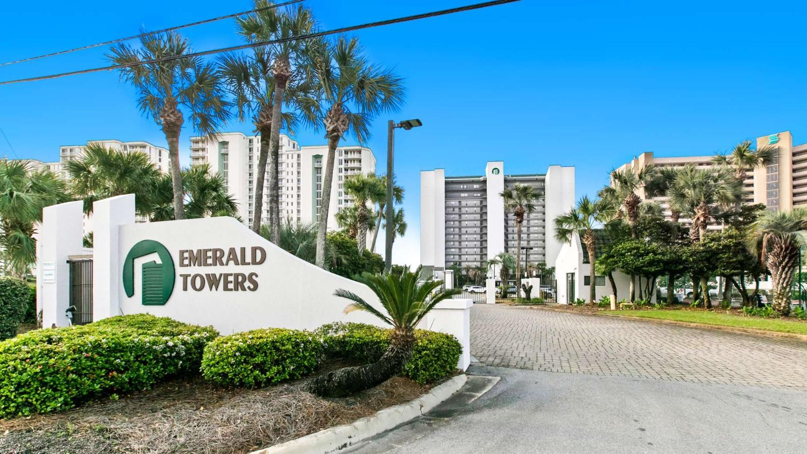 Entrance to Emerald Towers