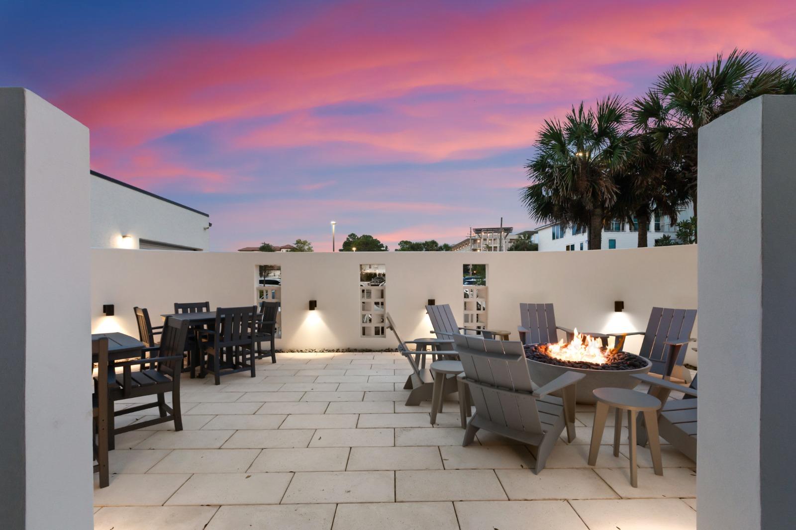 outdoor patio at one seagrove place